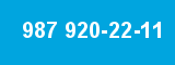 987 920-22-11